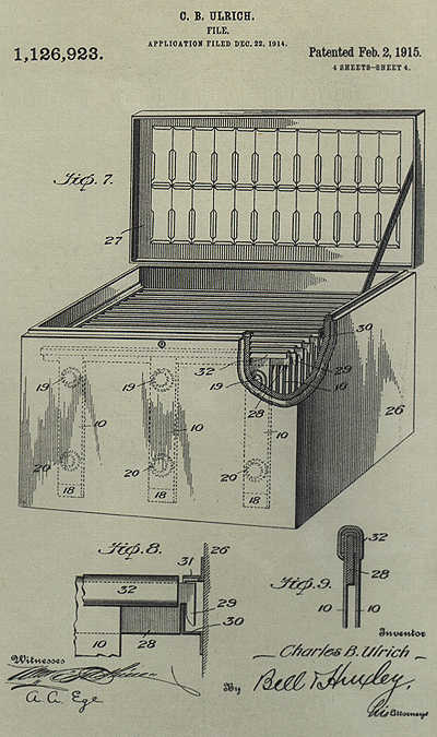 Ulrich Planfile History is depicted in these early design drawings