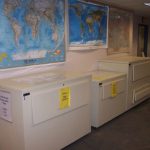 Ulrich map storage cabinet used to file Topographical maps at Penn State Univeristy