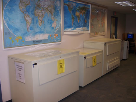 Map Collection housed in Ulrich Map storage cabinet - Planfile