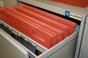 ANSI C Size Maps Filed in Ulrich Heavy Duty Filing Cabinet