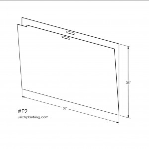 Ulrich E size or A0 size, 36" x 48", Flat File Cabinet Folder for organizing Maps and Plans