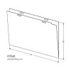 UP 9068 Ulrich E or A0 size document folder, for 36 x 48 inch max sheet size, Plan file Cabinet. Folder for organizing Maps and Plans. For 4836 Plan file Cabinet