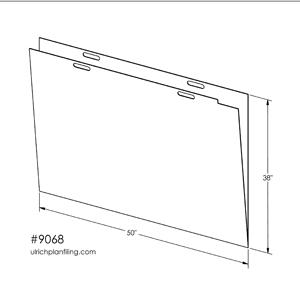 UP 9068 Ulrich E or A0 size document folder, for 36 x 48 inch max sheet size, Plan file Cabinet. Folder for organizing Maps and Plans. For 4836 Plan file Cabinet