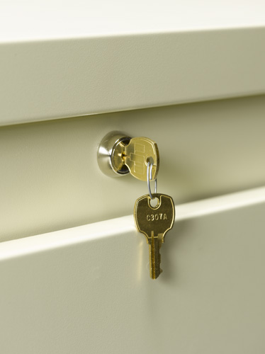 Blueprint cabinet keeps your documents secure with a 2-point locking system.