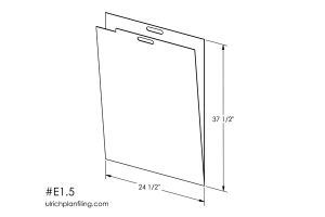 Ulrich D or A1 size, 36" x 24", Flat File Cabinet Folder for organizing Maps and Plans. Ulrich Flat File Folders are perfect to organize any flat file cabinet. They no only organize your flat file cabinet they are the best way to keep your Maps or Plans filed flat, without curling or tearing. In addition the folder can be removed from the flat file cabinet and taken to your meeting or worksite with ease. If you have flat file cabinets you will want the Ulrich Flat file Cabinet Folders.